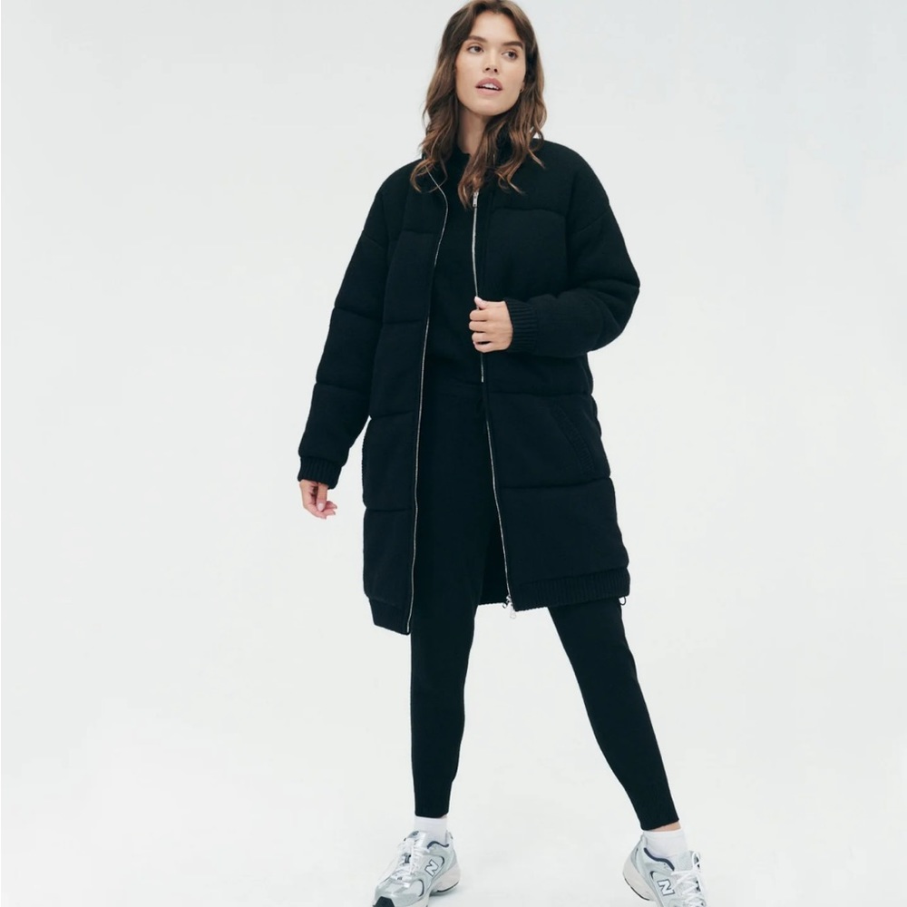 Merino Cashmere Long Puffer Coat